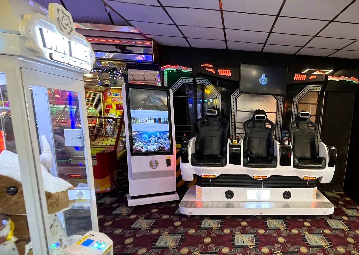 three player VR simulator game