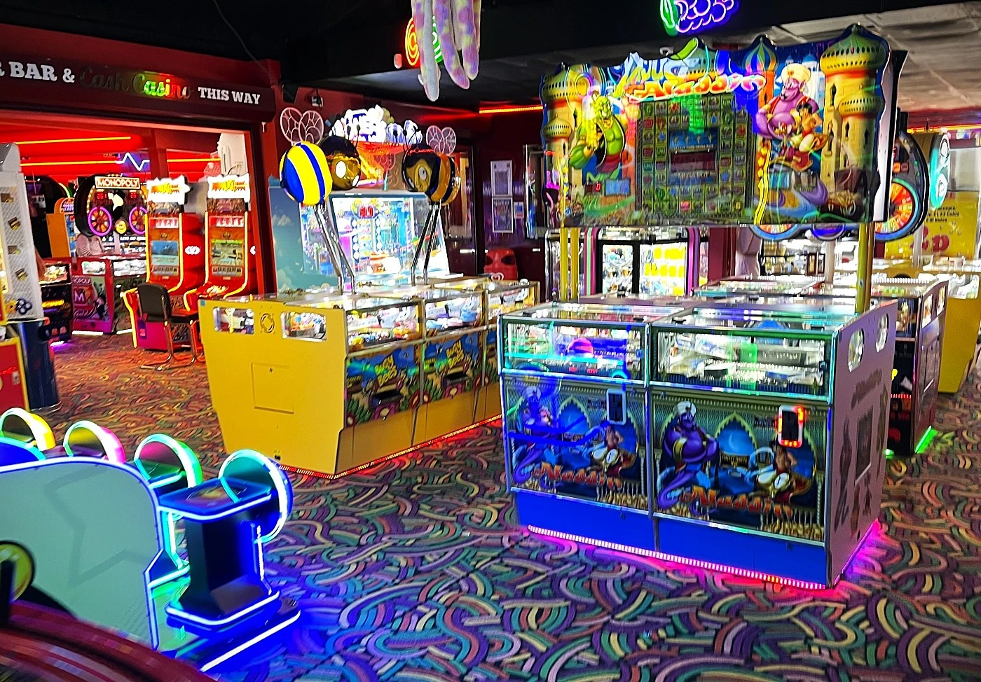aladdin ticket coin pusher