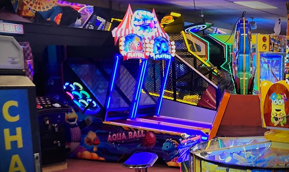 aqua ball skee ball arcade machine