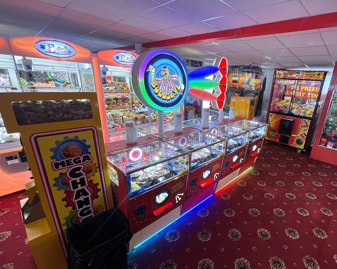 bullseye ticket coin pusher