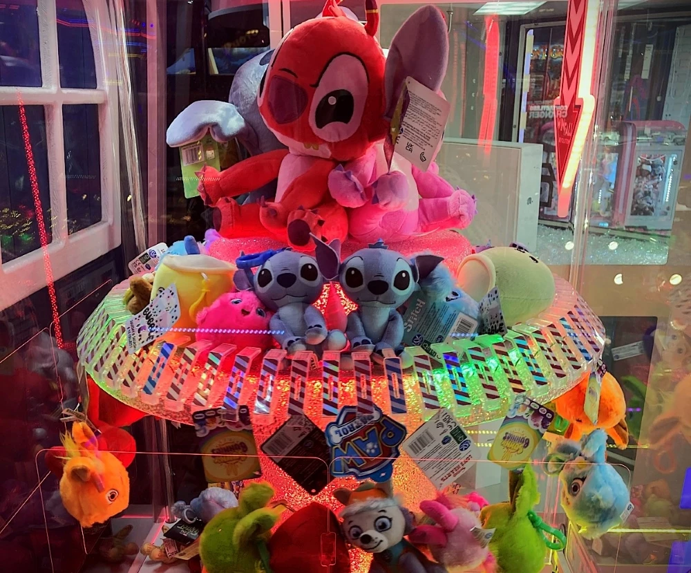 claw machine plush prizes