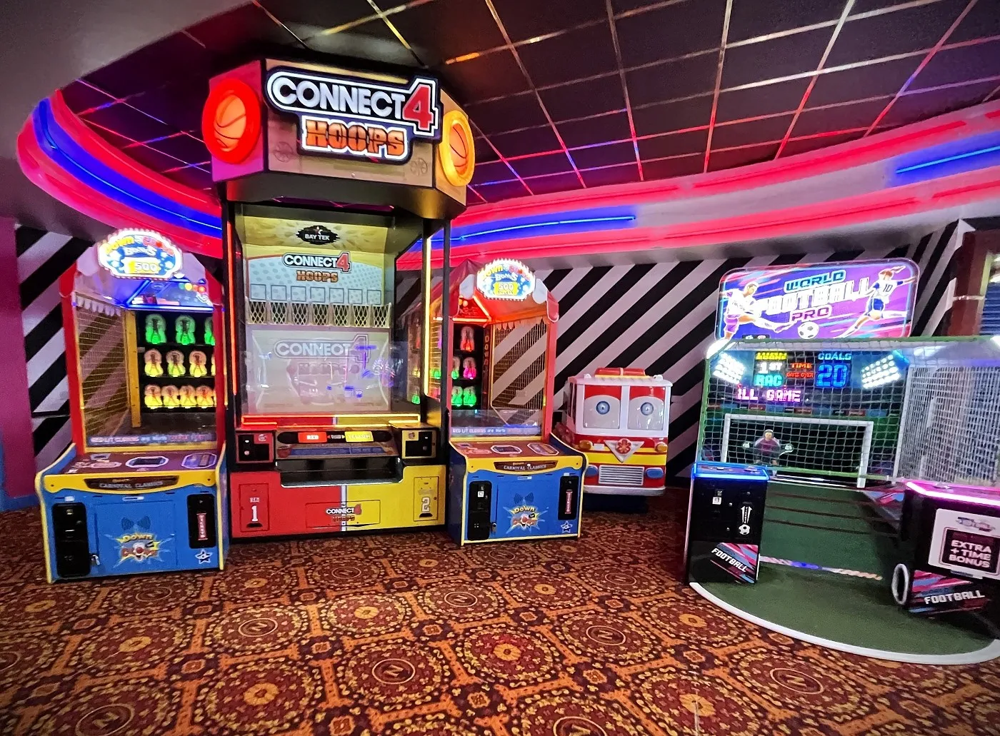 connect 4 hoops ticket arcade game