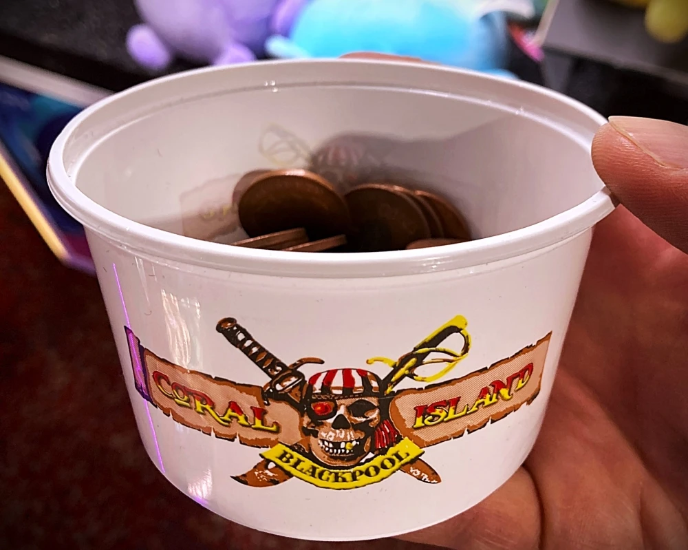 coral island coin tub