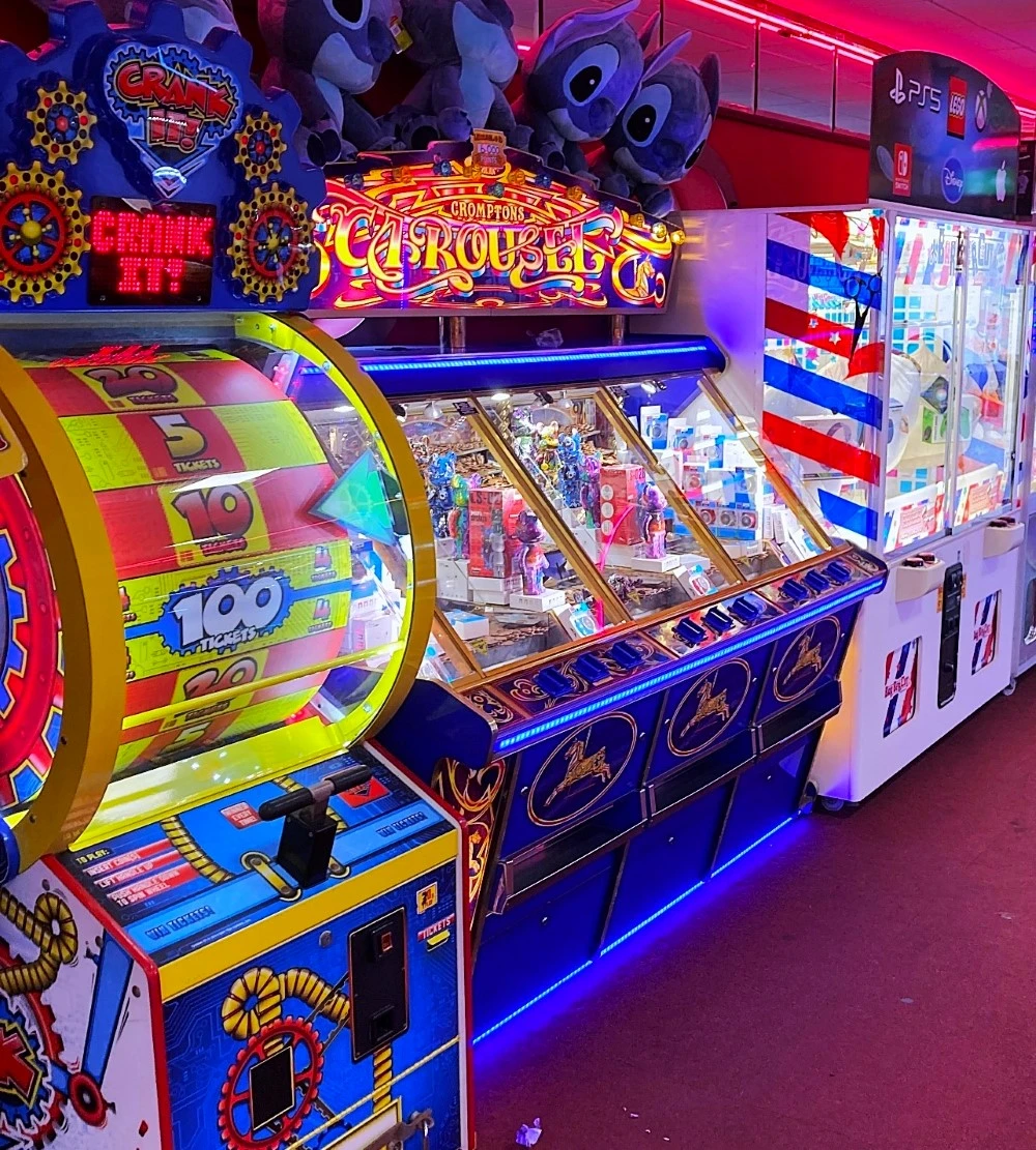 crank it spin ticket arcade machine