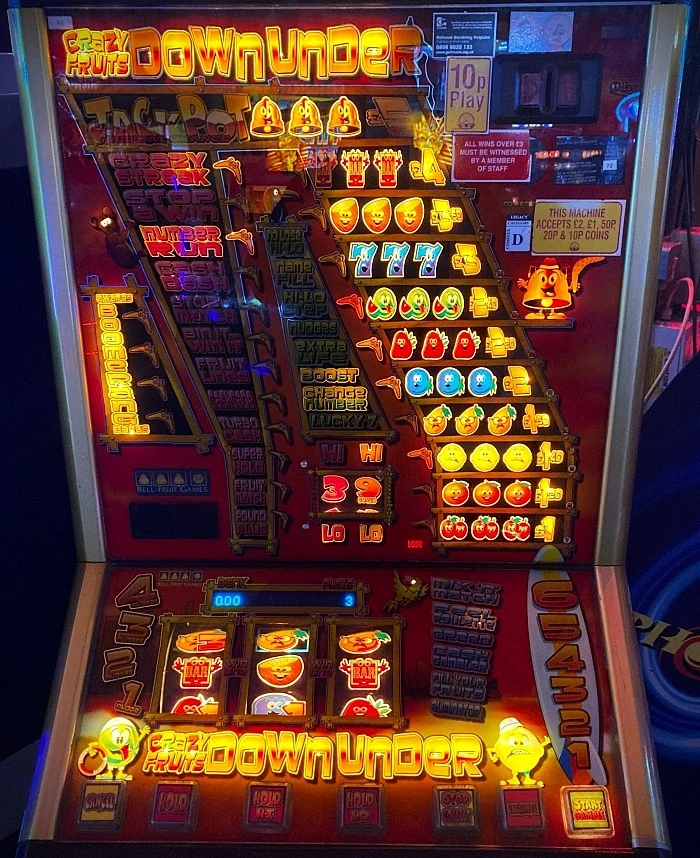 crazy fruits down under fruit machine