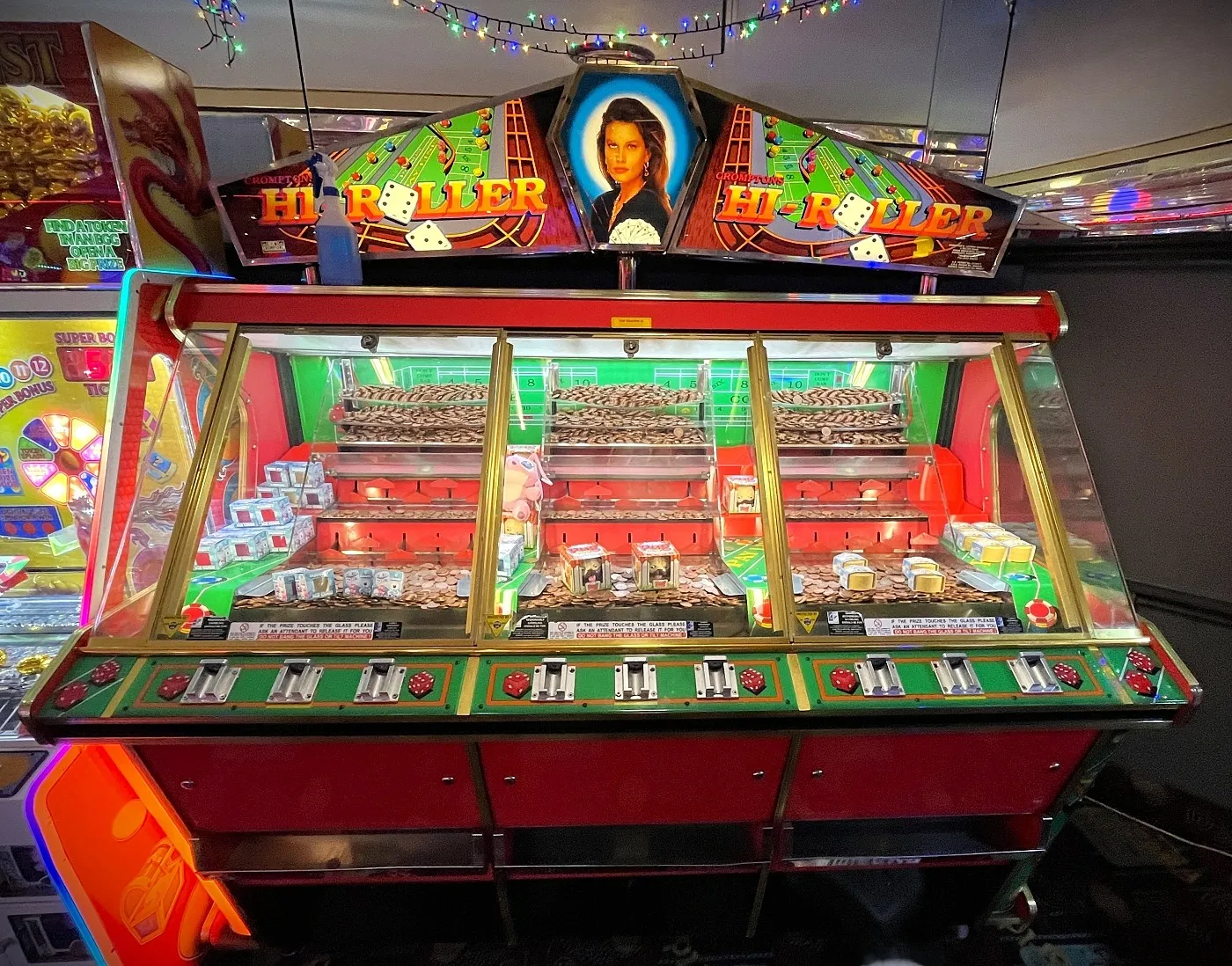 cromptons high roller coin pusher