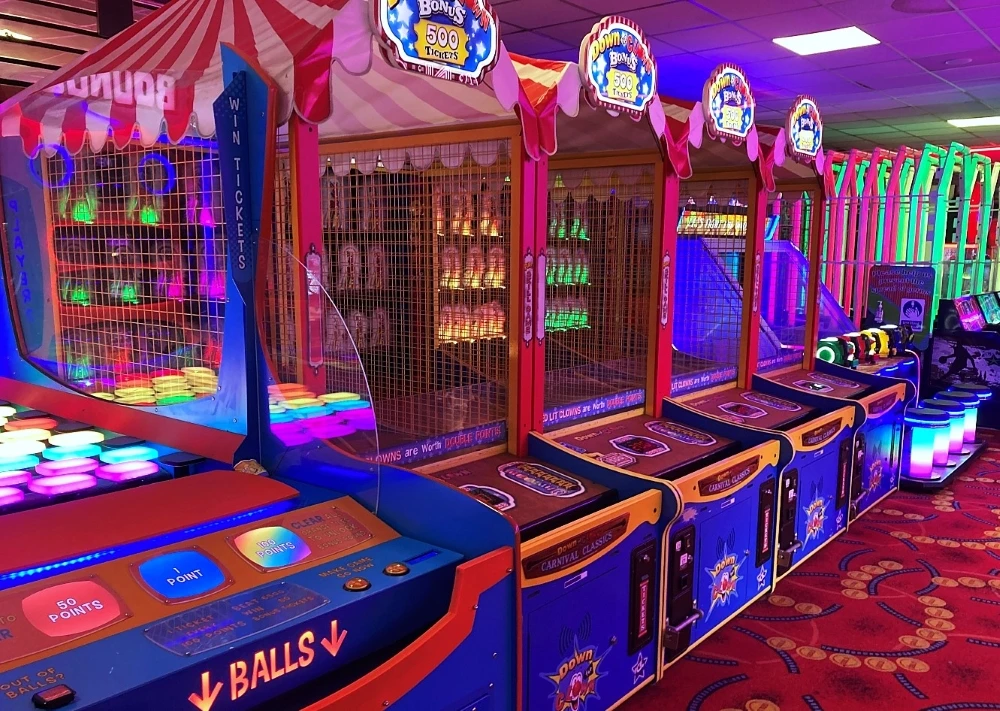 down the clown ticket arcade machine