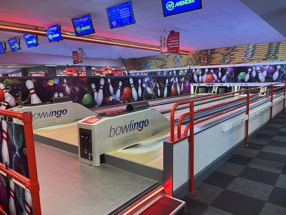 four lane bowling alley