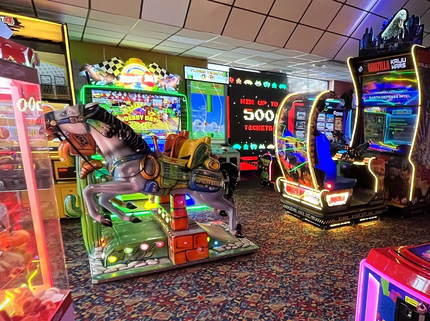 gozilla kaiju wars arcade machine by raw thrills
