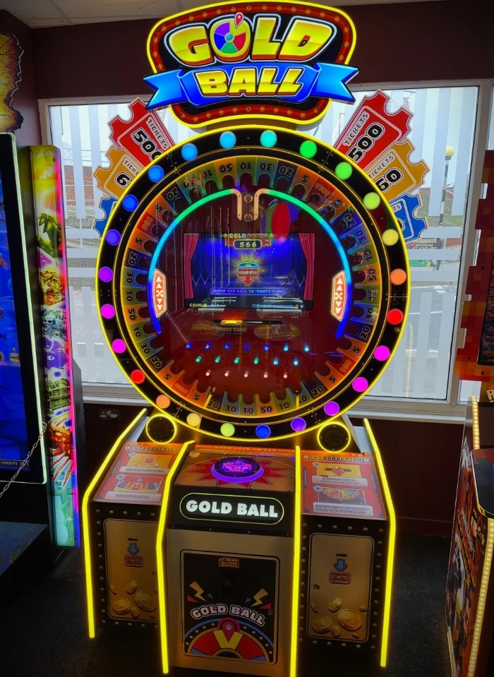 gold ball wheel spinner arcade game