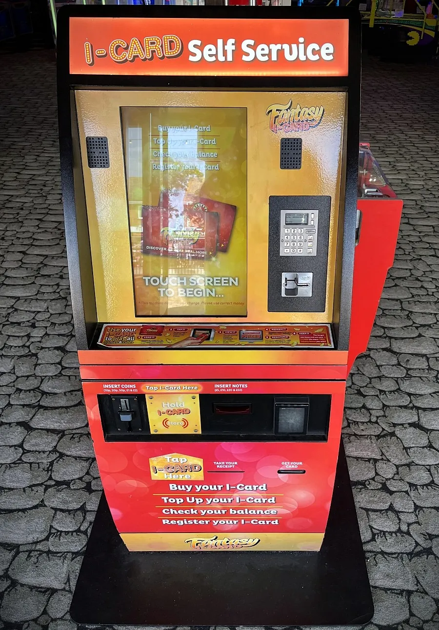 iCard arcade top up machine for tap card payment system