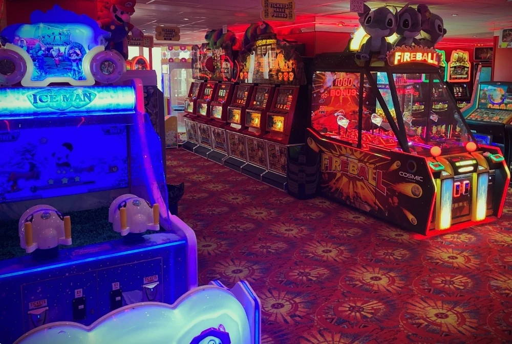 iceman ticket arcade games machine