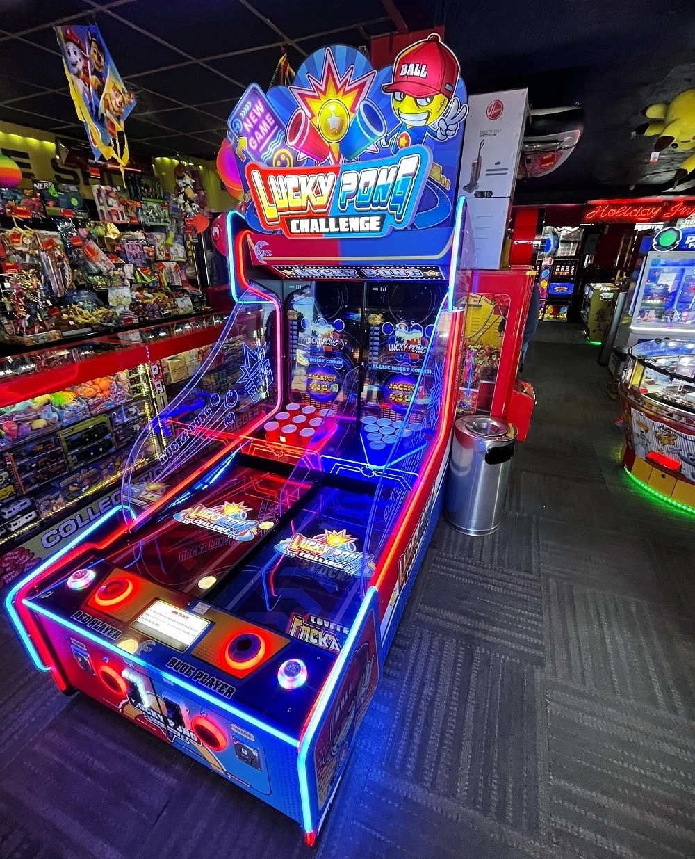 lucky pong ticket arcade game