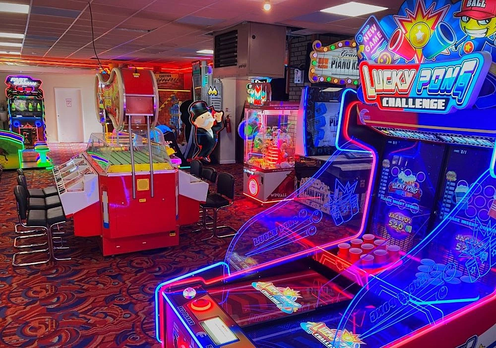 lucky pong challenge ticket arcade game