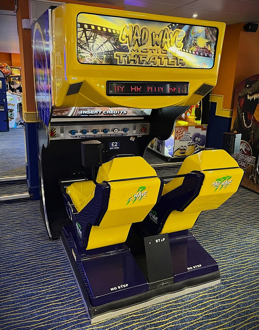 mad wave motion picture arcade machine