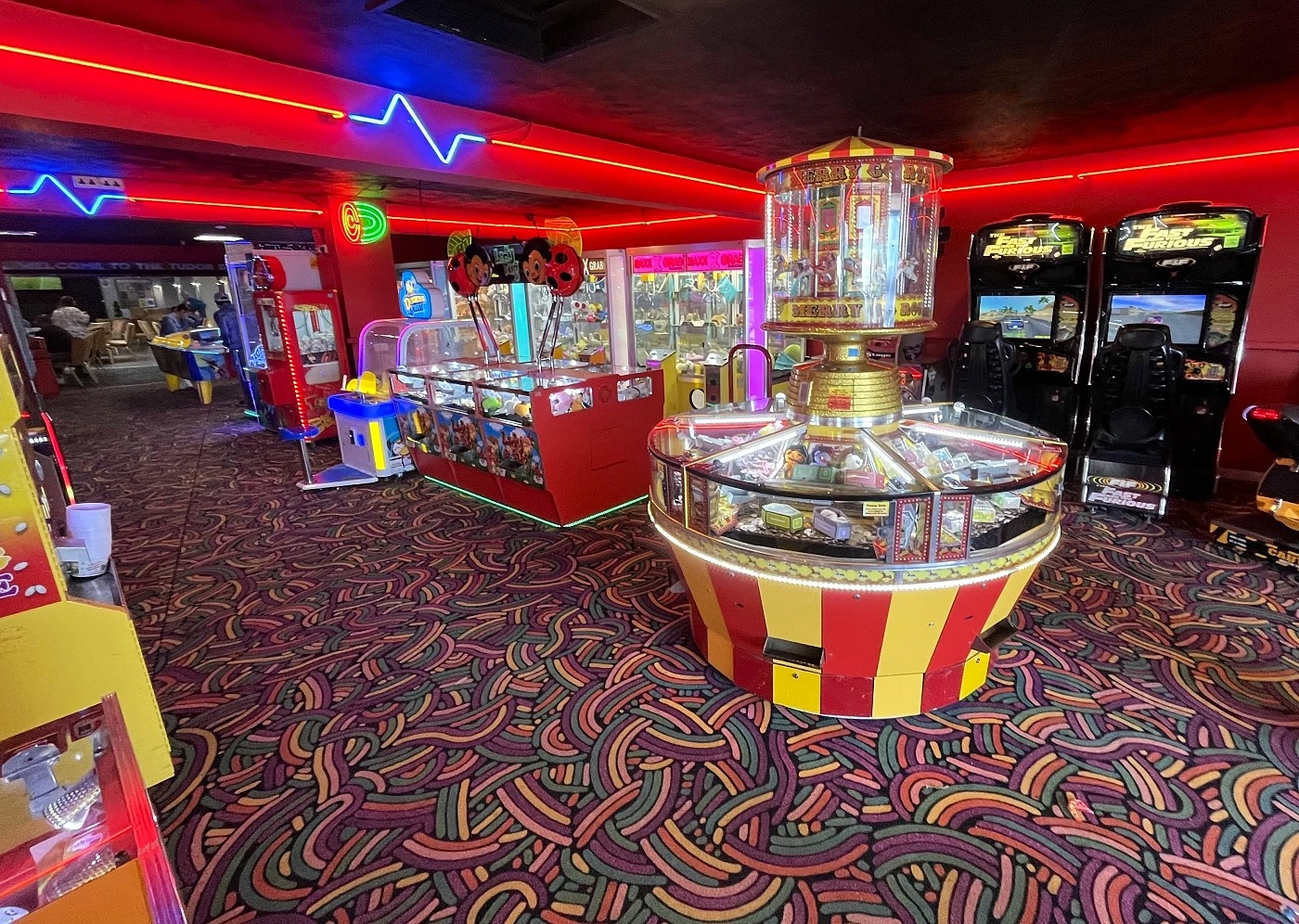 merry go round arcade coin pusher