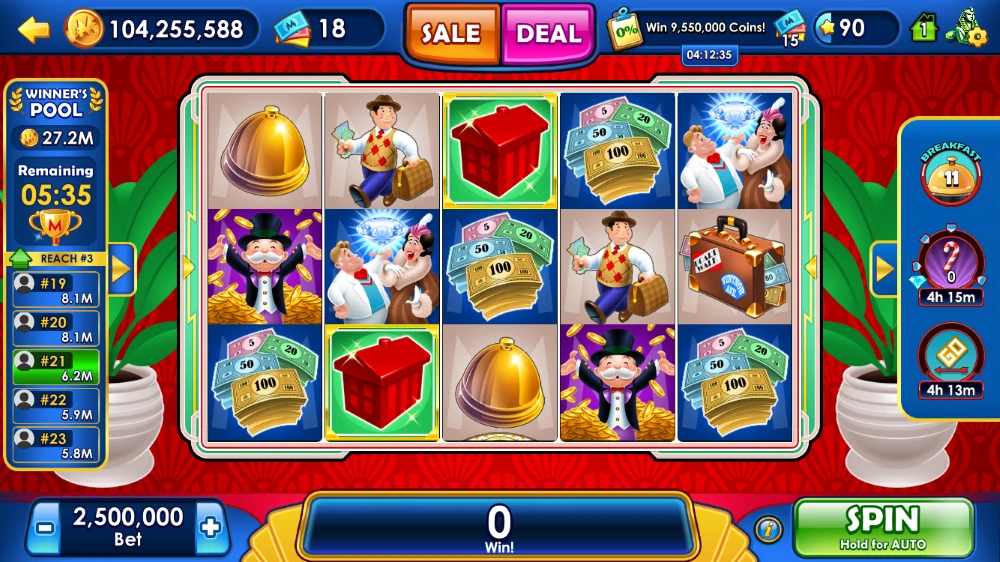 monopoly super grand hotel slots