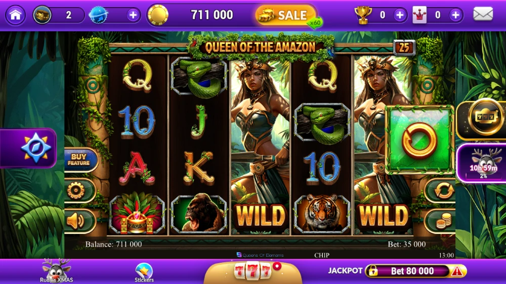 my jackpot queen of the amazon game