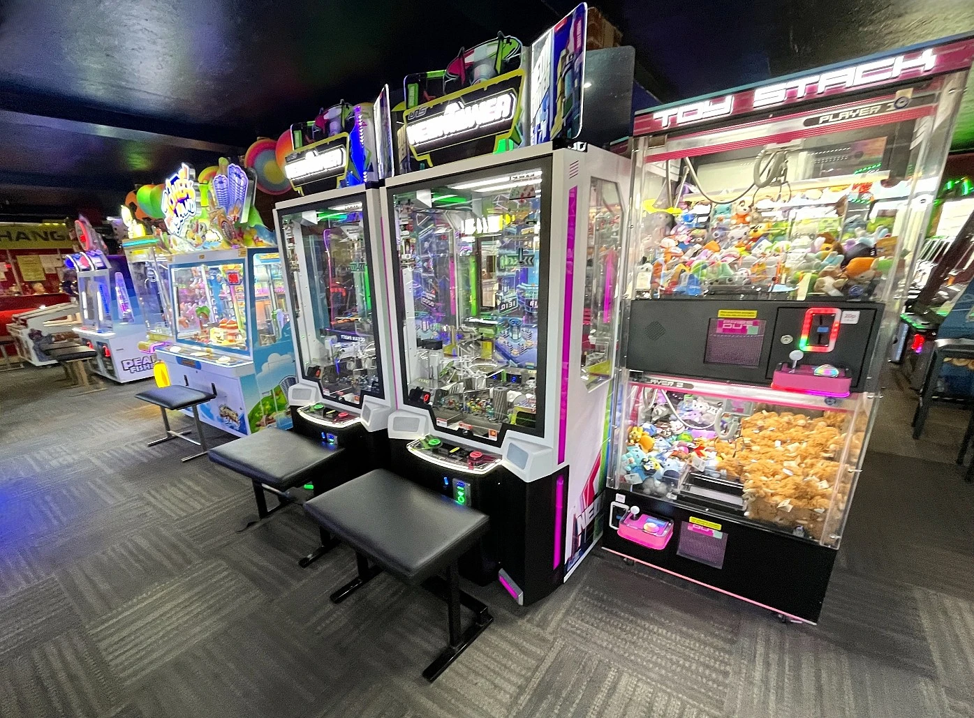 neon tower arcade machine