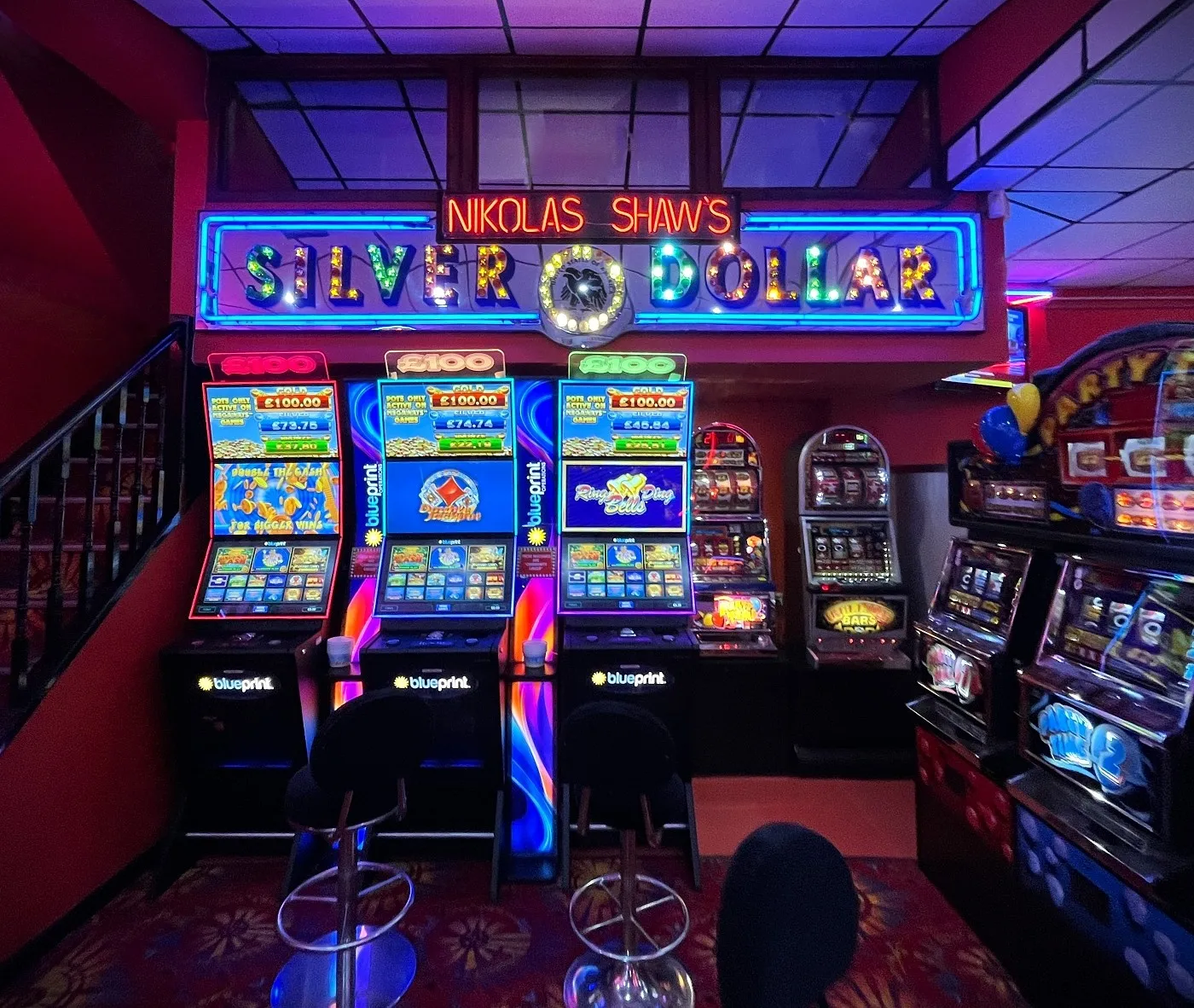 nikolas shaws silver dollar arcade sign