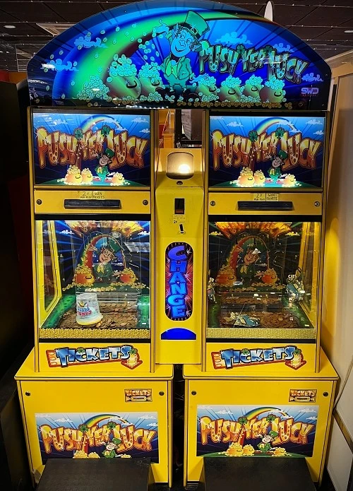 push yer luck classic coin pusher