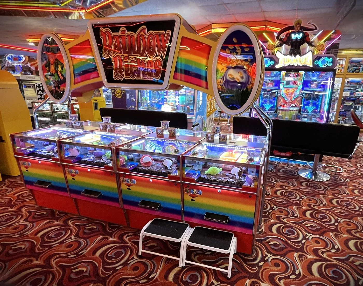 rainbow riches coin pushers