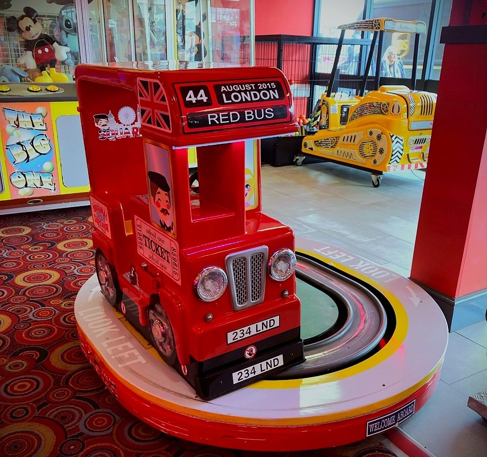 red london bus kiddies arcade ride