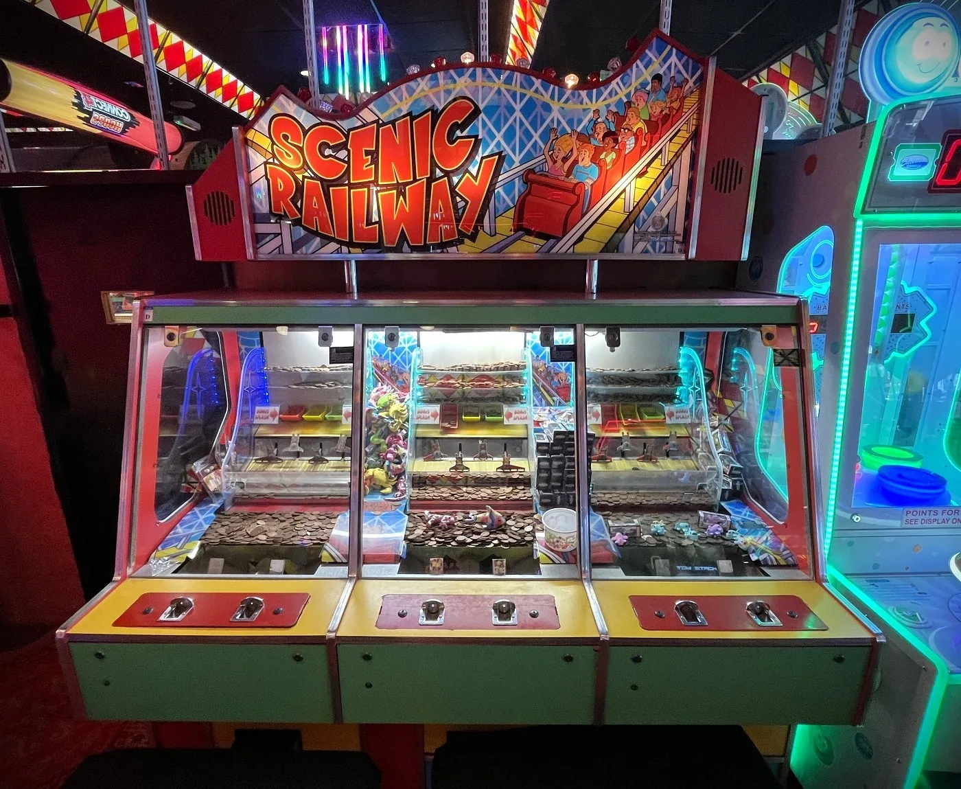 scenic railway classic coin pusher