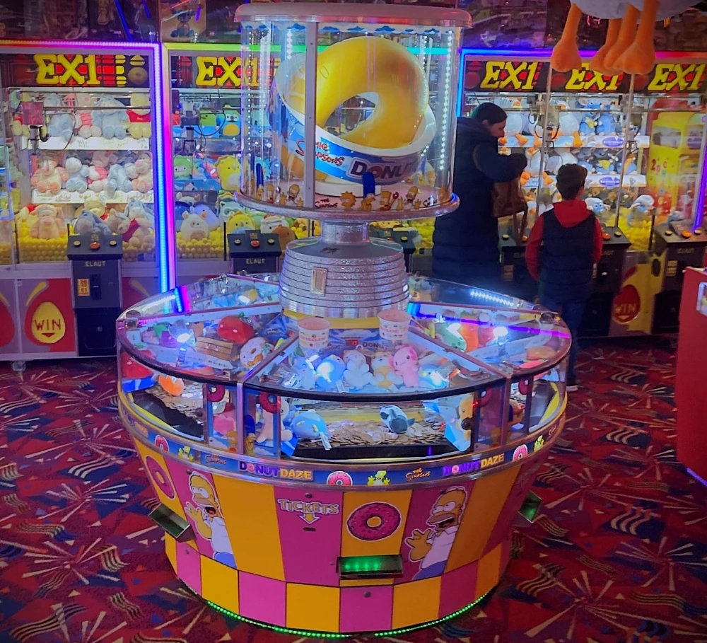 simpsons donut daze ticket coin plusher
