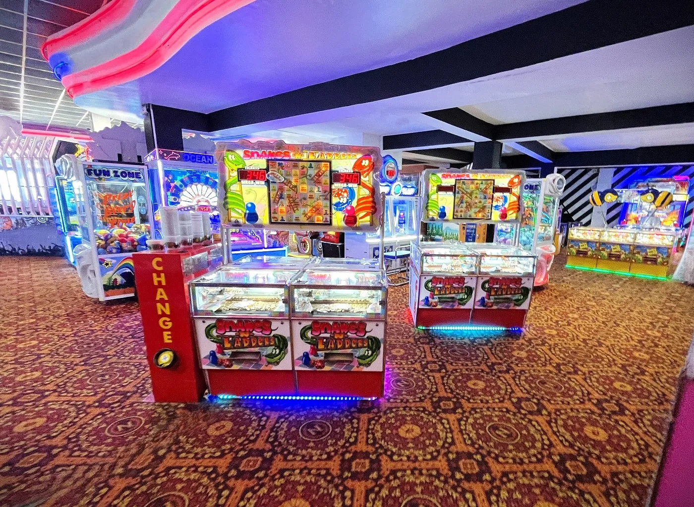 snakes-n-ladders ticket coin pushers