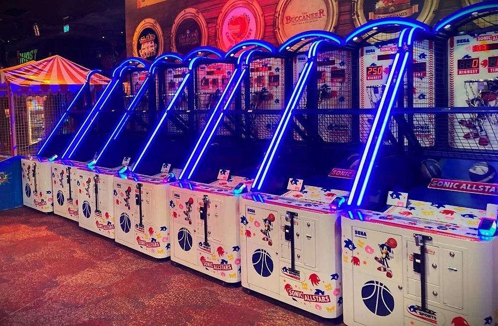 sonic allstars basket ticket redemption machine
