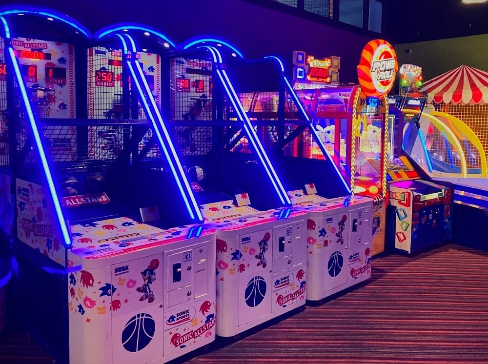 sonic allstars basketball arcade machine