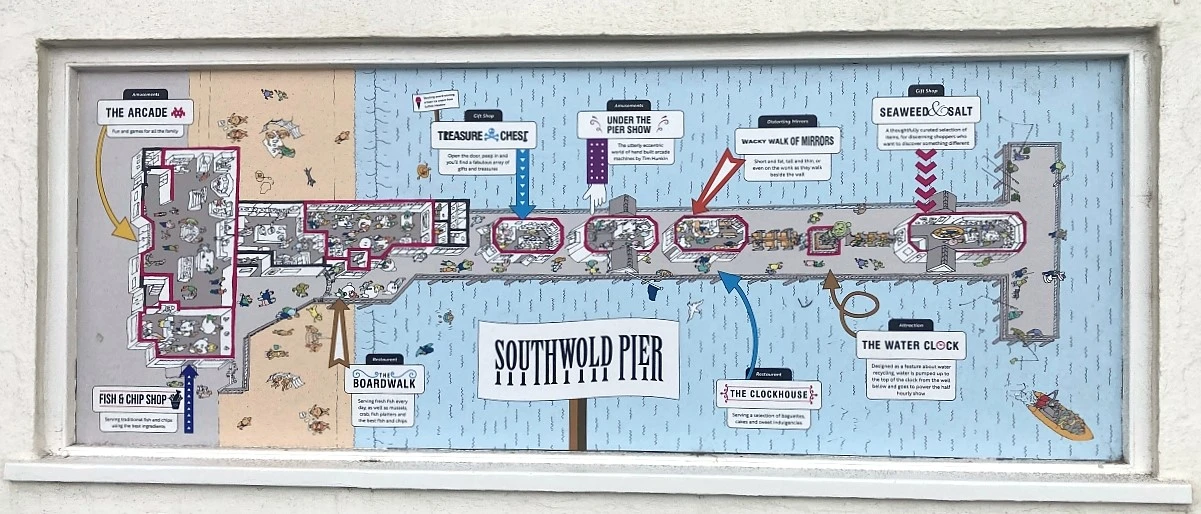 southwold pier map