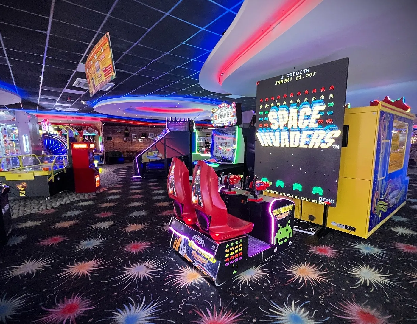 space invaders frenzy ticket arcade game