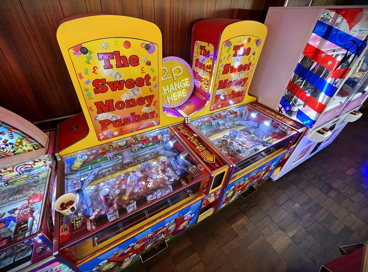 the sweet money pusher 2p machine