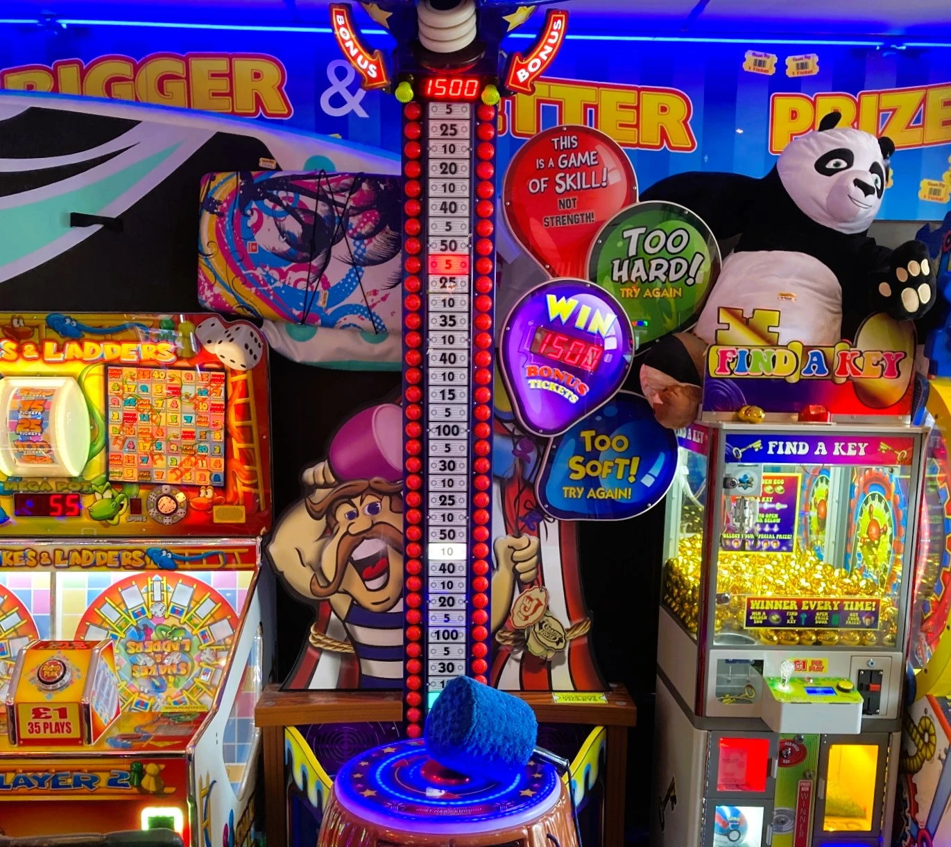 whack a win ticket arcade game