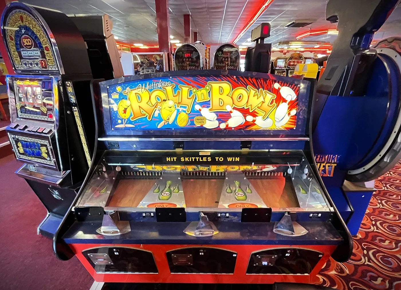 whittakers roll-n-bowl roll down game