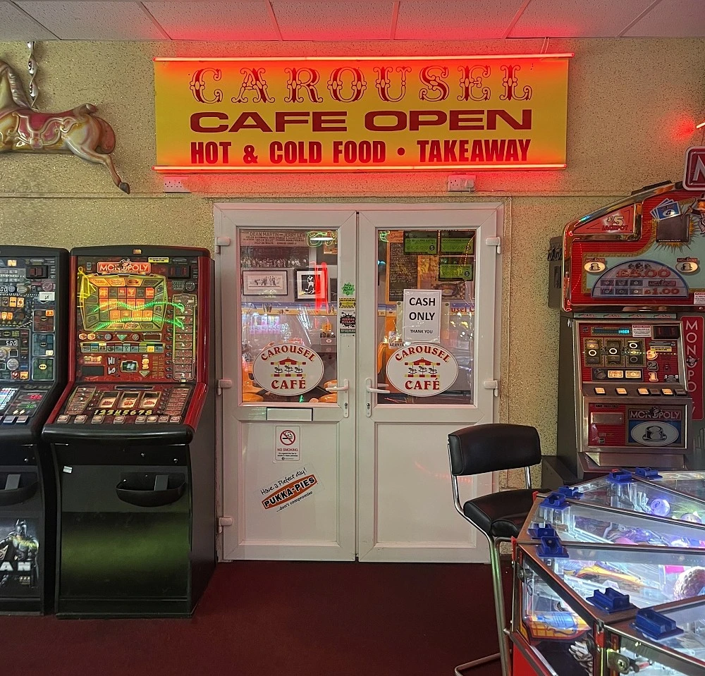 carousel cafe arcade entrance