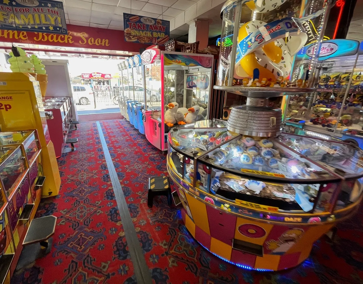 simpsons donut daze 2p machine