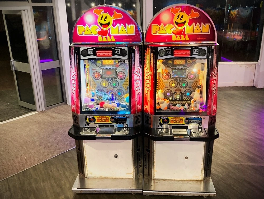 namco pac man ball coin pusher machines