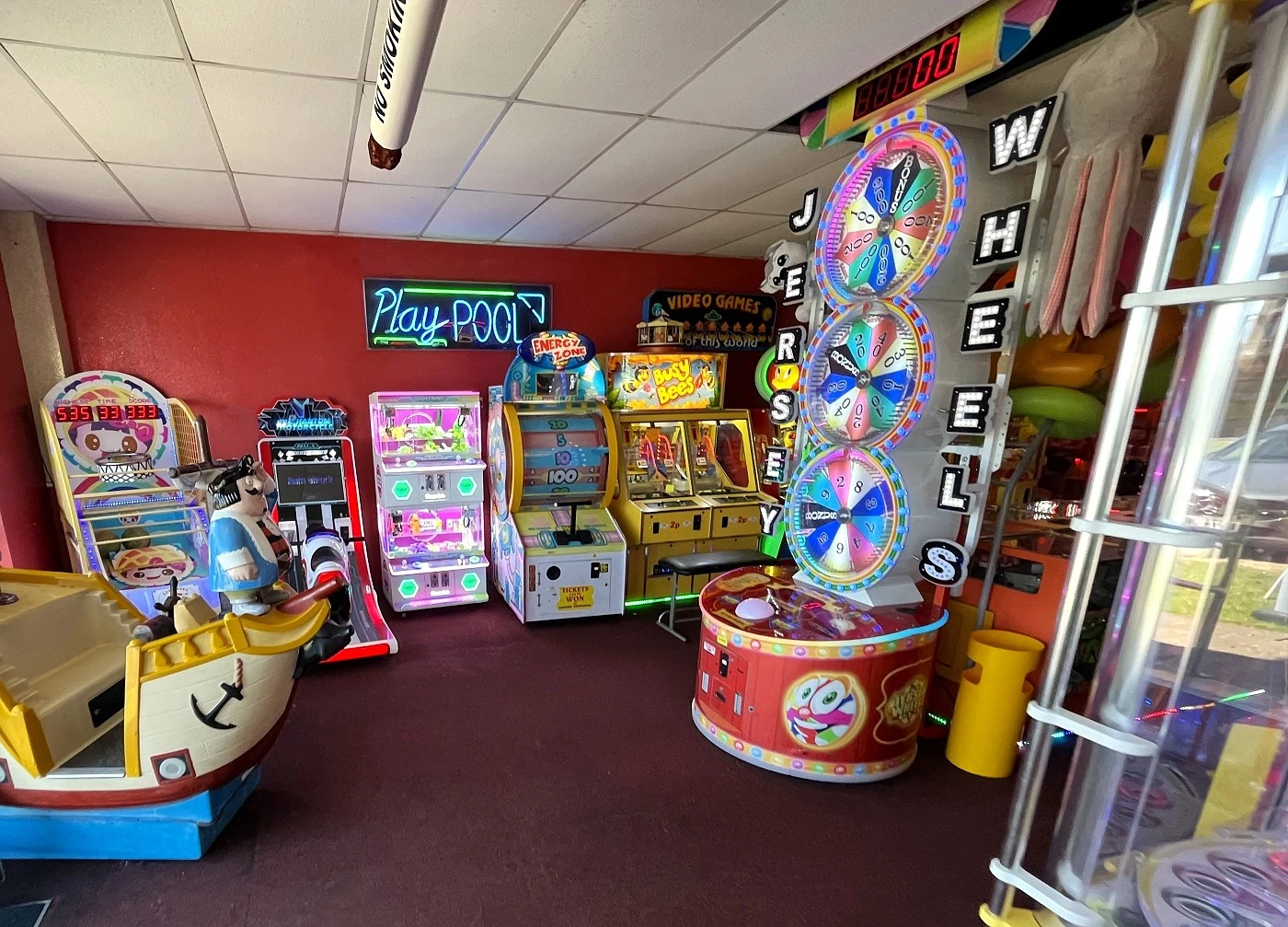 jersey wheels arcade machine