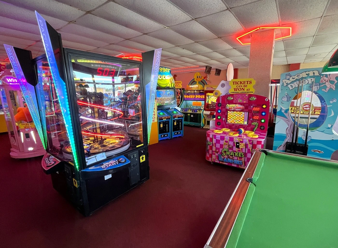 snakes and ladders whack-a-mole childrens arcade game