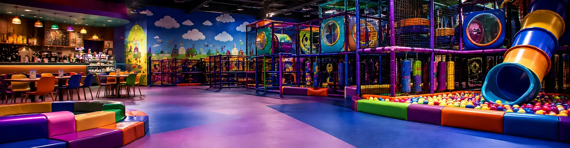 kids soft play area inside an arcade