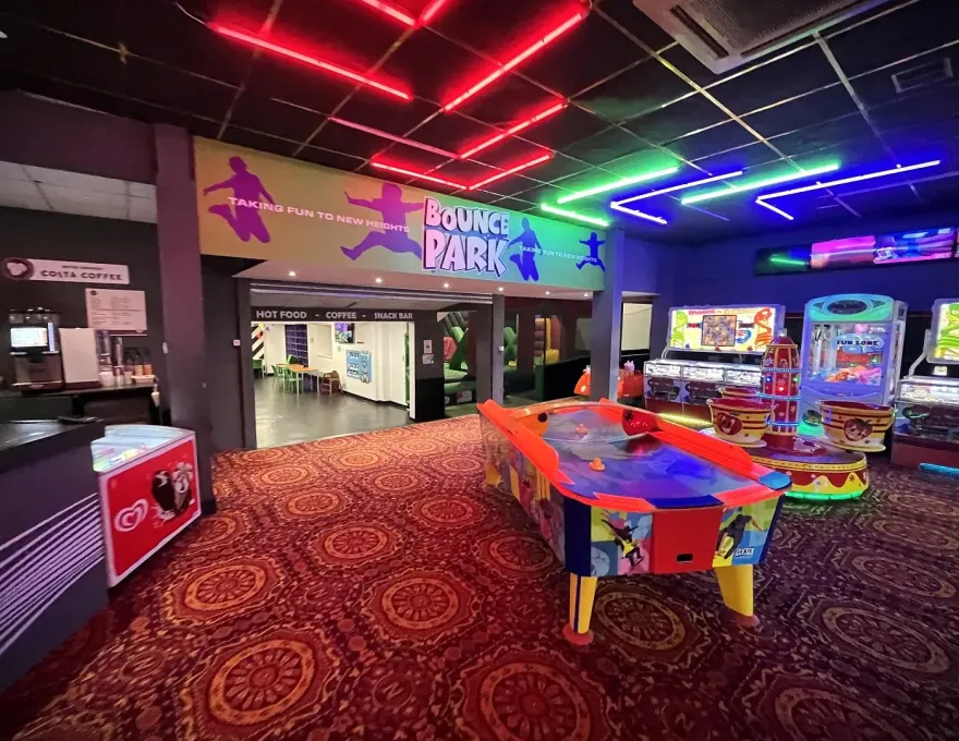 bounce park entrance within the bridlington forum arcade