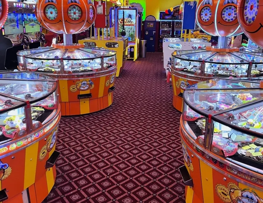 clockwork oranges circular coin pushers