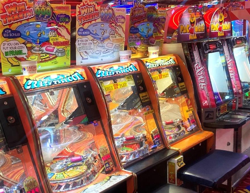 typhoon two pence ticket arcade games