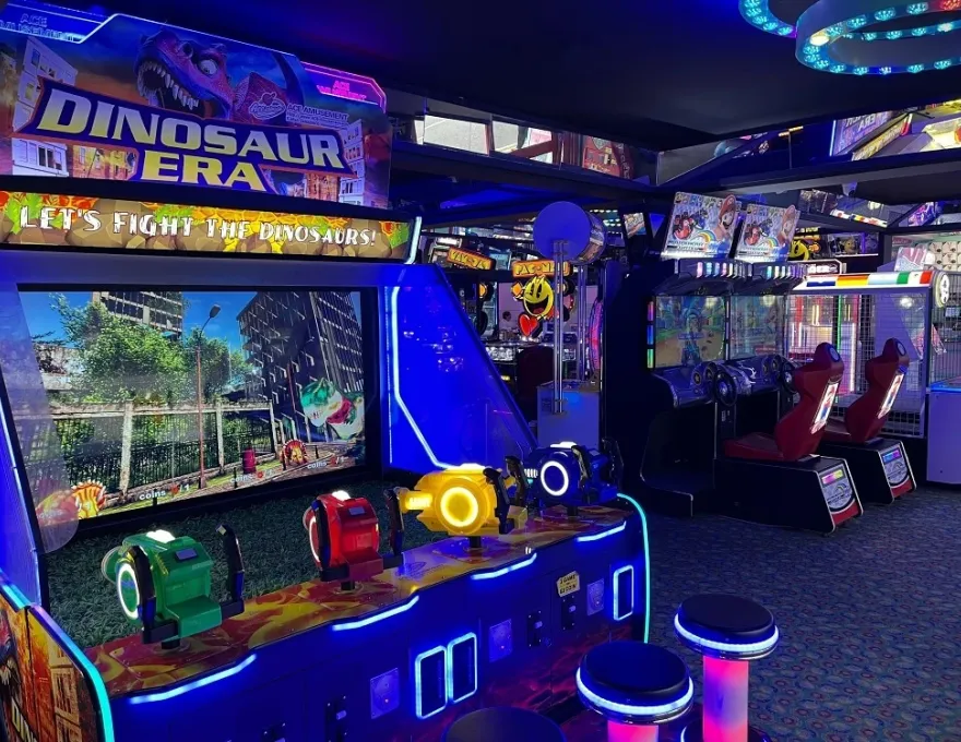 dinosaur era arcade game by coastal amusements