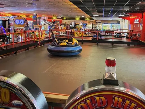 orbitor bumper cars at planet fun arcade