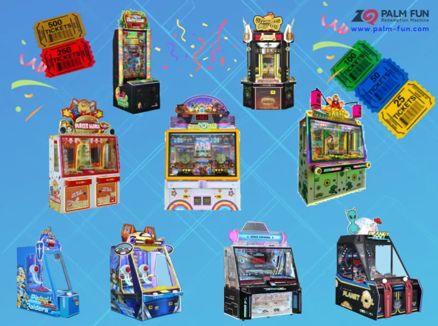 palm fun ticket redemption arcade machines